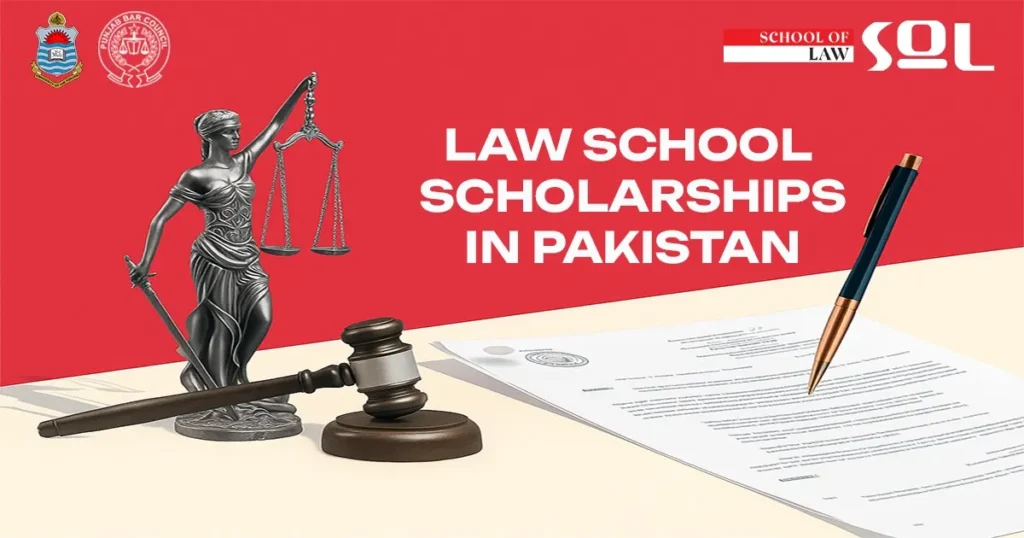 School of Law Guide to Law School Scholarships in Pakistan for aspiring law students.