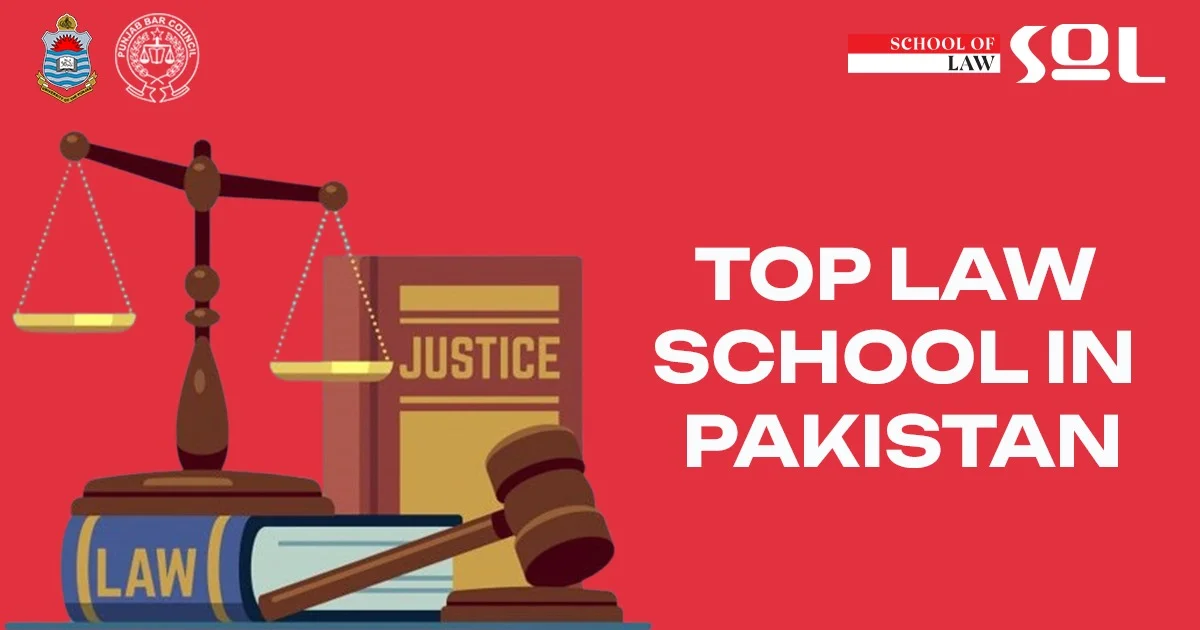 Students attending a lecture and preparing legal notes at the Top Law School in Pakistan.